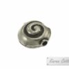Karen Hill Tribe Silver Plain Round Snail Shell Bead : B22-001