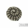 Karen Hill Tribe Silver Line Spiral Snail Shell Bead : B22-007