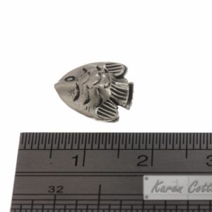 Alternative view of Karen Hill Tribe Silver Young Fish Bead : B22-201