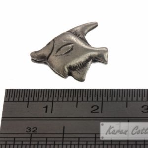 Alternative view of Karen Hill Tribe Silver Bannerfish Bead : B22-211