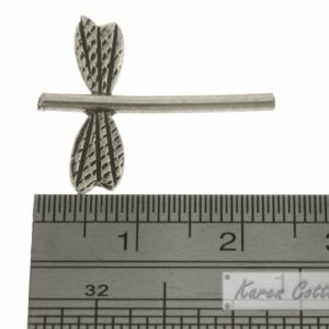 Alternative view of Karen Hill Tribe Silver Dragonfly Bead : B23-022