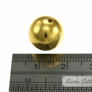 Alternative view of Karen Hill Tribe Silver Plain Silver Ball Bead : B33-007G