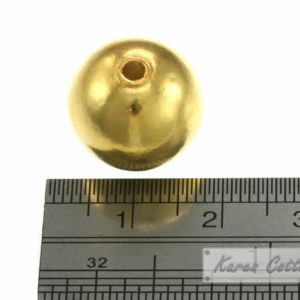 Alternative view of Karen Hill Tribe Silver Plain Silver Ball Bead : B33-008G