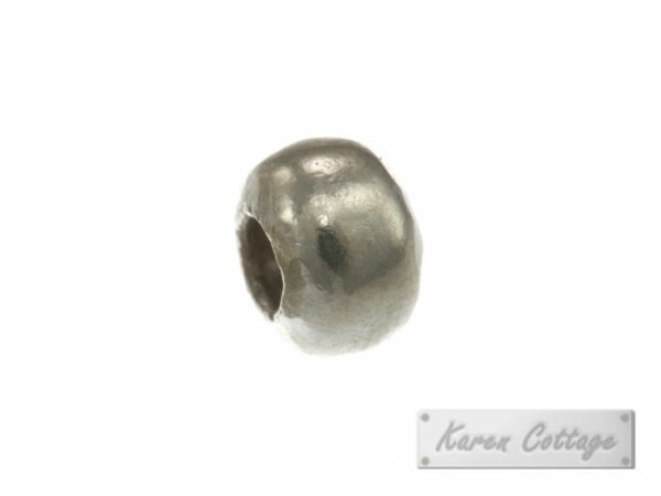 Karen Hill Tribe Silver Plain Hallow Ball Bead : B33-102
