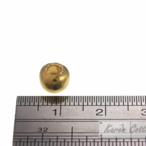 Alternative view of Karen Hill Tribe Silver Plain Hallow Ball Bead : B33-102G