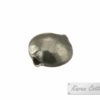 Karen Hill Tribe Silver Hammered Disk Bead : B34-111