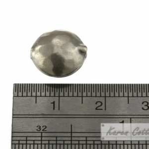 Alternative view of Karen Hill Tribe Silver Hammered Disk Bead : B34-111