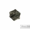 Karen Hill Tribe Silver Plain Woven Cube Bead : B43-002