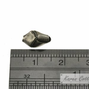 Alternative view of Karen Hill Tribe Silver Plain Woven Diamond Bead : B43-009