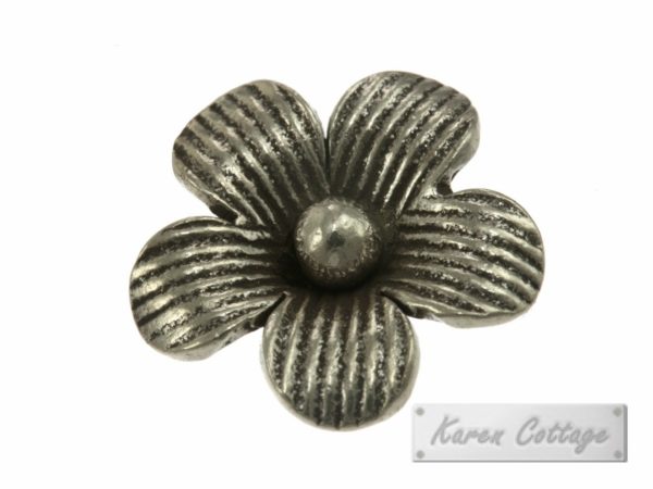 Karen Hill Tribe Silver Large Daisy Flower Charm : C11-028