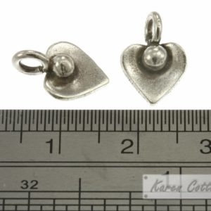 Alternative view of Karen Hill Tribe Silver Dew Drop Leaf Charm : C12-040