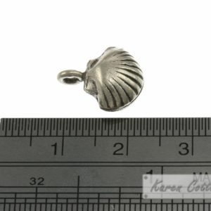 Alternative view of Karen Hill Tribe Silver Sea Shell Charm : C22-006
