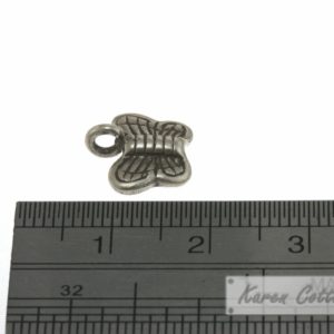 Alternative view of Karen Hill Tribe Silver Young Butterfly Charm : C23-012