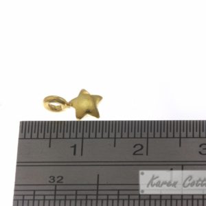 Alternative view of Karen Hill Tribe Silver Tiny Plain Star Charm : C32-015G