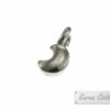 Karen Hill Tribe Silver Tiny Plain Crescent Moon Charm : C32-018