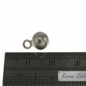 Alternative view of Karen Hill Tribe Silver Plain Ball Charm : C33-001