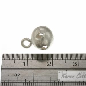 Alternative view of Karen Hill Tribe Silver Hole Ball Charm : C33-008