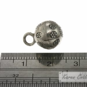 Alternative view of Karen Hill Tribe Silver Bullet Printed Bell Ball Charm : C33-106