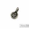 Karen Hill Tribe Silver Yin-Yang Flat Round Charm : C34-017