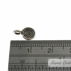 Alternative view of Karen Hill Tribe Silver Wire Swirl Charm : C44-002
