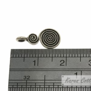 Alternative view of Karen Hill Tribe Silver Wire S-Swirl Charm : C44-014