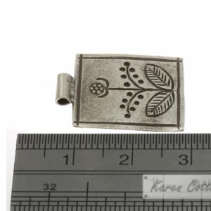 Alternative view of Karen Hill Tribe Silver Cheerful flower pendant : D60-002