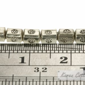 Alternative view of Karen Hill Tribe Silver Bullet Printed Rectangle Spacer : E12-007