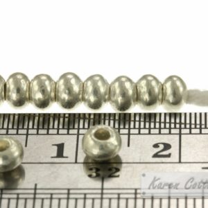 Alternative view of Karen Hill Tribe Silver Plain Solid Ball Spacer : E14-002