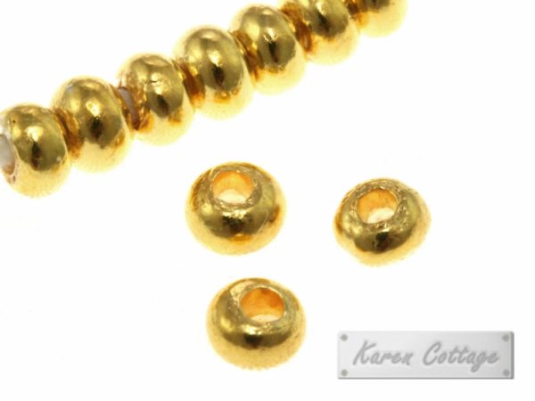 Karen Hill Tribe Silver Plain Solid Ball Spacer : E14-002G
