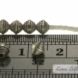Alternative view of Karen Hill Tribe Silver Wrap Coil Spacer : E15-004