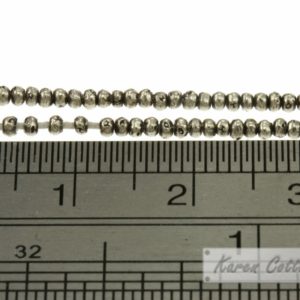 Alternative view of Karen Hill Tribe Silver Tiny Printed Ball Spacer : E31-020