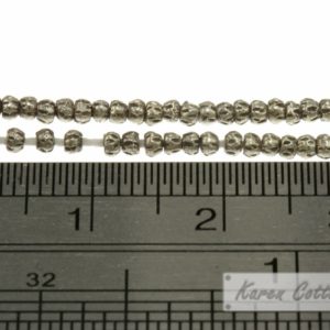 Alternative view of Karen Hill Tribe Silver Tiny Flower Ball Spacer : E31-021