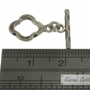 Alternative view of Karen Hill Tribe Silver Flower printed Square Toggle : F12-015