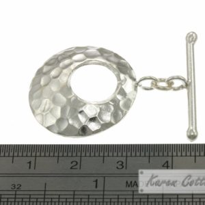 Alternative view of Karen Hill Tribe Silver Hammered Ring Toggle : F12-045