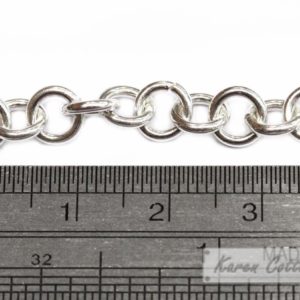 Alternative view of Karen Hill Tribe Silver Plain Wire Round Chain : F21-003