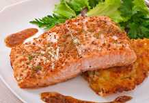 Salmón con costra spicy y miel