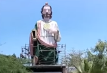 Escultura gigante de San Judas será colocada en el Parque Mirador Badiraguato en México